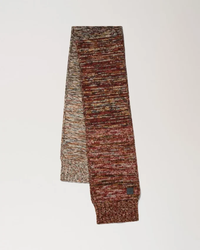 Ombre Degrade Scarf Rust Lambswool Women Ombre Degrade Scarf Rust Lambswool Women