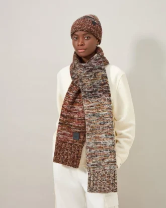 Ombre Degrade Scarf Rust Lambswool Women