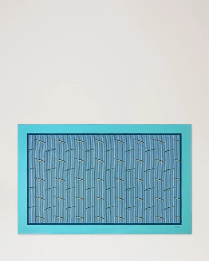 Pareo – Fishing Lure Marina Blue Cotton Women