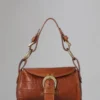 Pasadena Pre-Loved Oak Printed Veg Tanned Leather