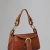 Pasadena Pre-Loved Oak Printed Veg Tanned Leather
