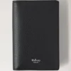 Passport Cover Black Small Classic Grain Men