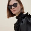 Penny Sunglasses Black Acetate Women