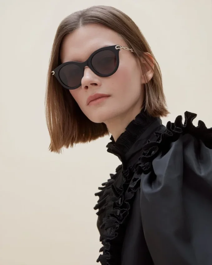 Penny Sunglasses Black Acetate Women