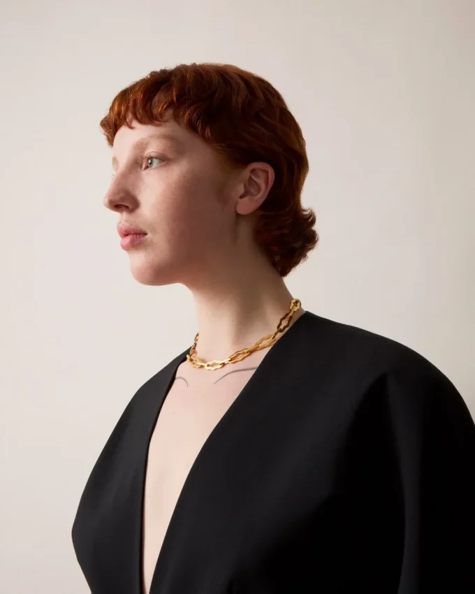 Pimlico Chain Necklace Gold Plated Brass Women