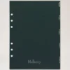 Planner Contacts Dividers Mulberry Green Paper Men