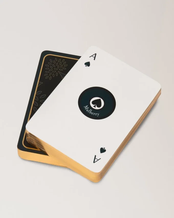 Playing Cards Mulberry Green Paper Lifestyle