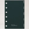 Pocket Book Contacts Dividers Mulberry Green Paper