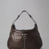 Poppy Hobo Pre-Loved Chocolate Lightweight Antique Leather