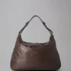 Poppy Hobo Pre-Loved Chocolate Lightweight Antique Leather