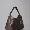 Poppy Hobo Pre-Loved Chocolate Lightweight Antique Leather