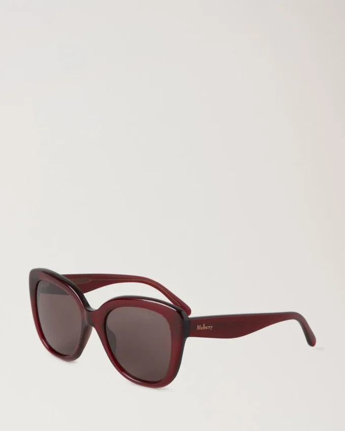 Poppy Sunglasses Black Cherry Bio Acetate & Bio Nylon
