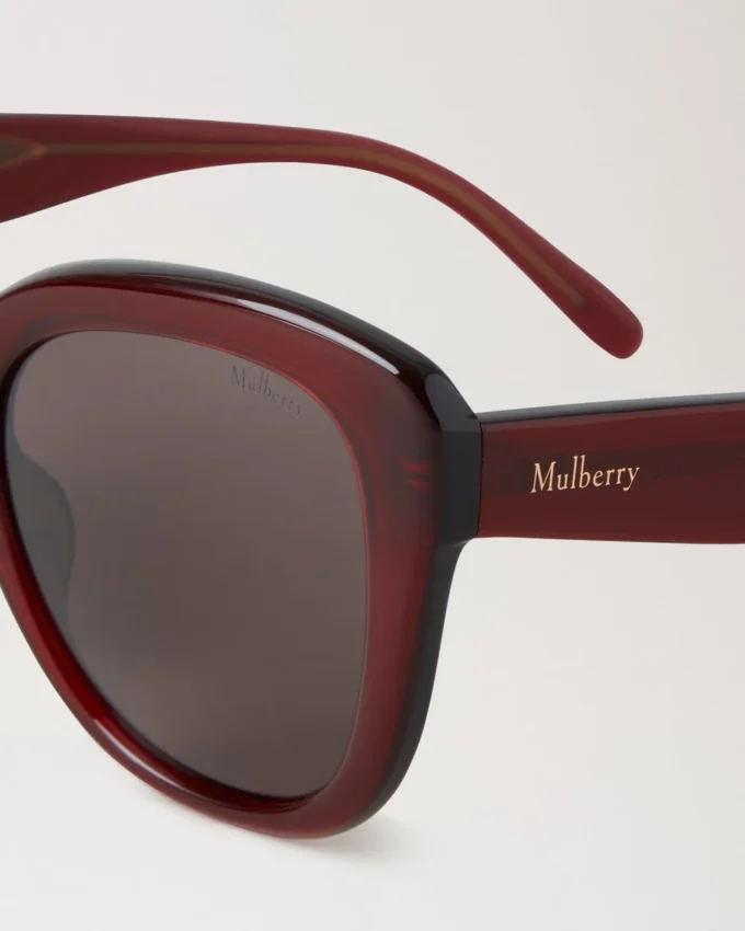 Poppy Sunglasses Black Cherry Bio Acetate & Bio Nylon