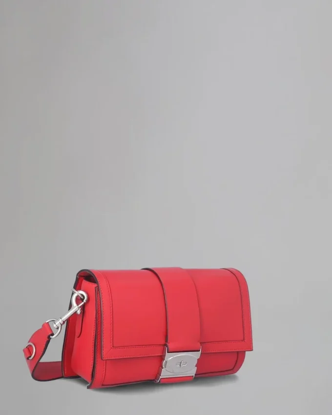 Postman’s Crossbody Pre-Loved Lancaster Red Pillow Nappa