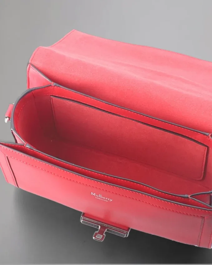 Postman’s Crossbody Pre-Loved Lancaster Red Pillow Nappa