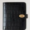 Postman’s Lock Agenda Black Shiny Small Croc Men
