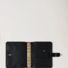 Postman’s Lock Agenda Black Shiny Small Croc Men