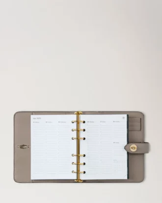 Postman’s Lock Agenda Cashmere Taupe Small Classic Grain