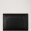 Press Stud Wallet Black High Shine Leather Gifts for Her