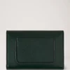 Press Stud Wallet Mulberry Green Small Classic Grain