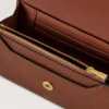 Press Stud Wallet Oak Two-Tone Small Classic Grain