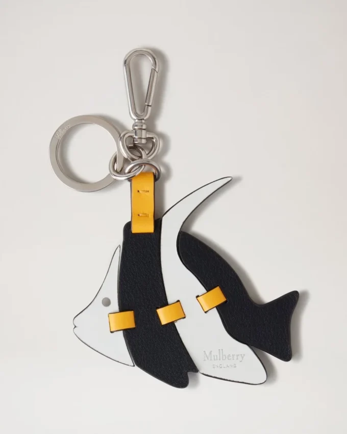 Puzzle Keyring – Angel Fish Black, White & Double Yellow Mixed Material Puzzle Keyring – Angel Fish Black, White & Double Yellow Mixed Material
