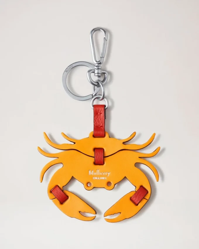 Puzzle Keyring – Crab Double Yellow Classic Smooth Calf Puzzle Keyring – Crab Double Yellow Classic Smooth Calf