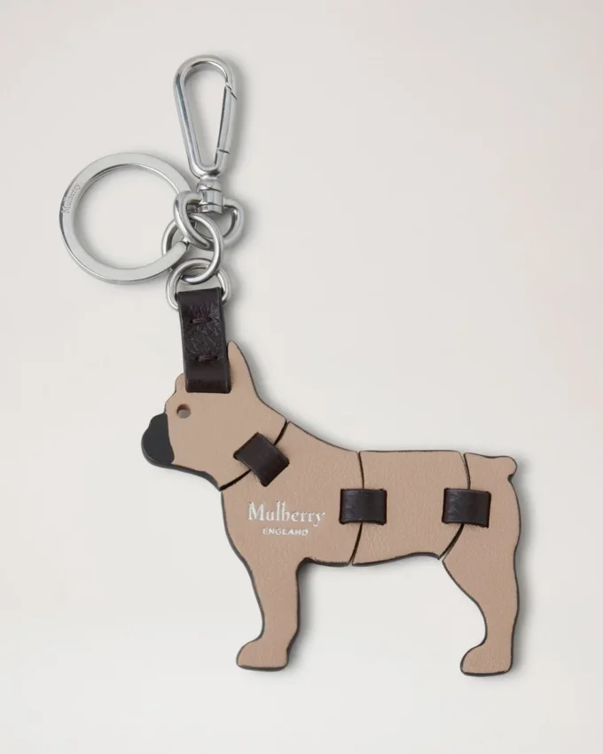 Puzzle Keyring – French Bulldog Maple Silky Calf