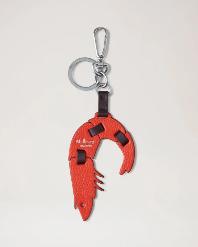 Puzzle Keyring – Shrimp Coral Orange Small Classic Grain Puzzle Keyring – Shrimp Coral Orange Small Classic Grain