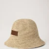 Raffia Bucket Hat Natural 100% Paper Raffia Summer Edit