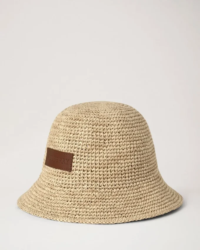Raffia Bucket Hat Natural 100% Paper Raffia Summer Edit