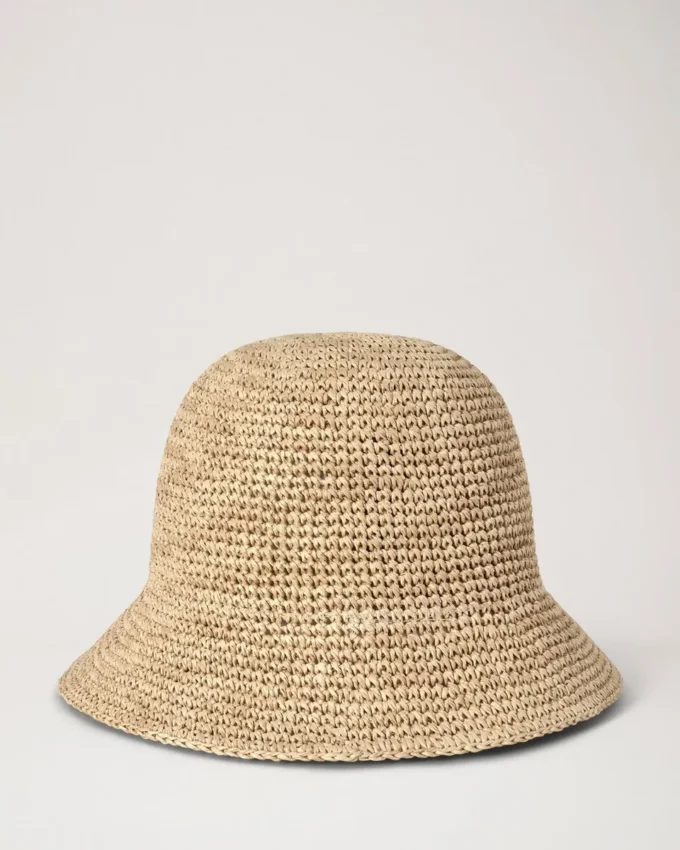 Raffia Bucket Hat Natural 100% Paper Raffia Summer Edit