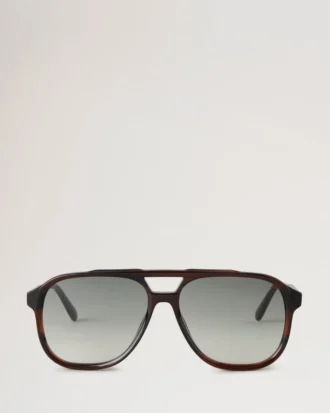 Raffy Sunglasses Striped Tortoiseshell Bio Acetate