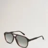 Raffy Sunglasses Striped Tortoiseshell Bio Acetate