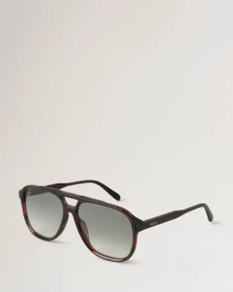 Raffy Sunglasses Striped Tortoiseshell Bio Acetate