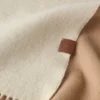Reversible Cashmere Bi-Colour Scarf Eggshell & Camel Cashmere
