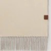 Reversible Cashmere Bi-Colour Scarf Eggshell & Camel Cashmere