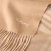 Reversible Cashmere Check Scarf Camel & Maple Cashmere