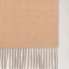 Reversible Cashmere Check Scarf Camel & Maple Cashmere