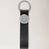 Rivet Keyring Black Heavy Grain Men