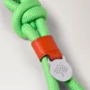 Rope Keyring Green & Coral Orange Mixed Material