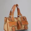 Roxanne Pre-Loved Beige & Tan Canvas & Leather