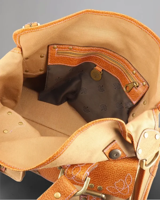 Roxanne Pre-Loved Beige & Tan Canvas & Leather
