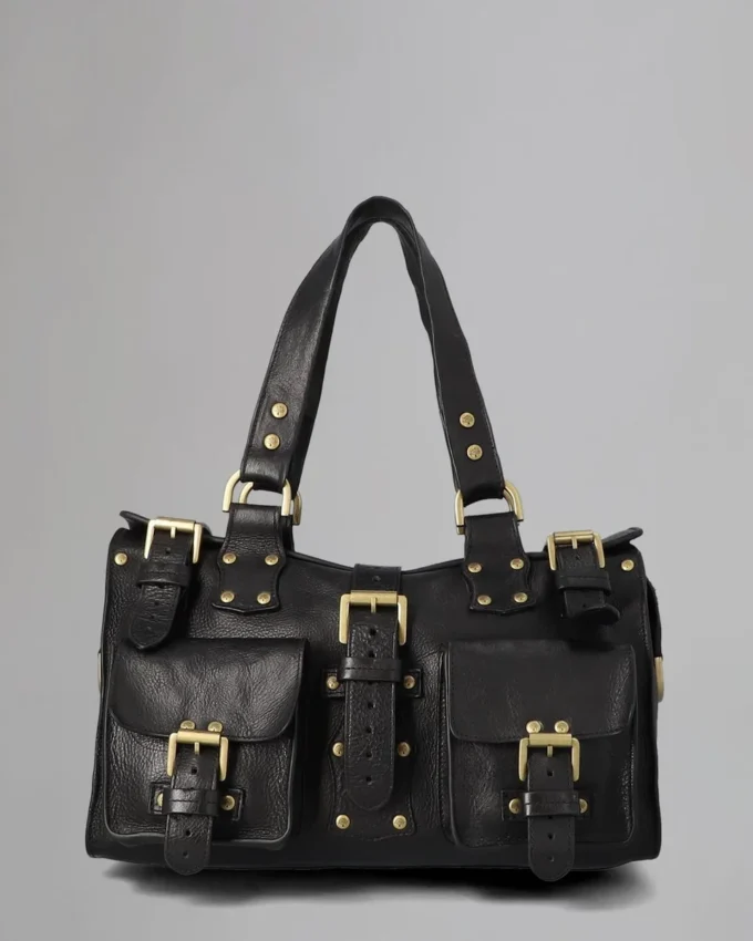 Roxanne Pre-Loved Black Natural Veg Tanned Pre-Loved Bags