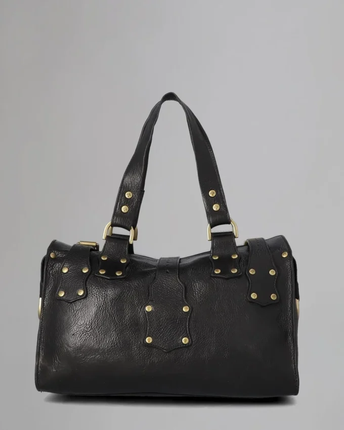 Roxanne Pre-Loved Black Natural Veg Tanned Pre-Loved Bags