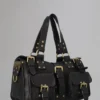 Roxanne Pre-Loved Black Natural Veg Tanned Pre-Loved Bags