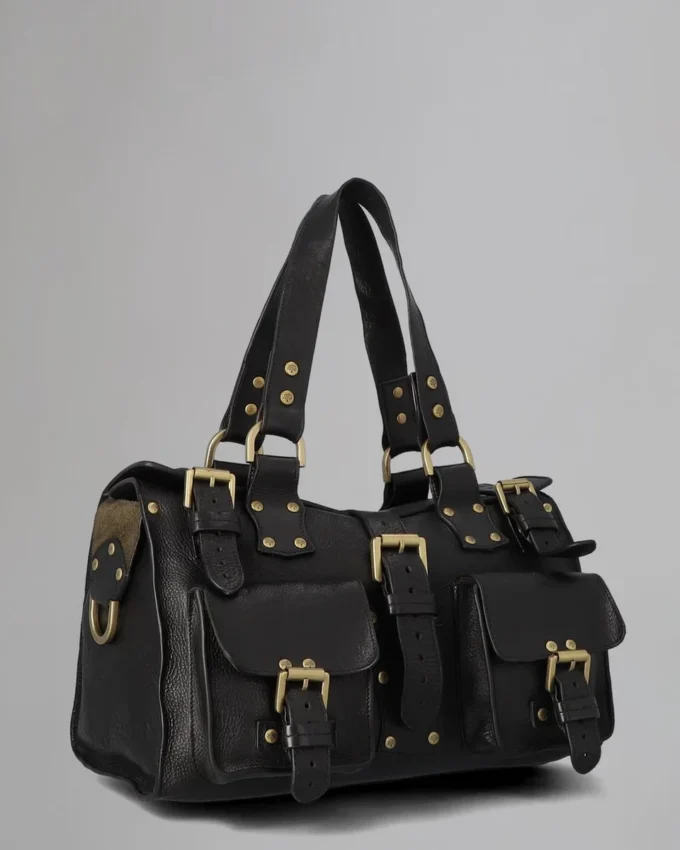 Roxanne Pre-Loved Black Natural Veg Tanned Pre-Loved Bags