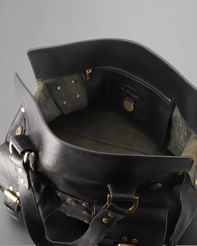 Roxanne Pre-Loved Black Natural Veg Tanned Pre-Loved Bags