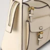 Roxanne Shoulder Bag Eggshell High Shine Leather Roxanne Shoulder Bag Eggshell High Shine Leather