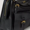 Roxanne Shoulder Bag in Black High Shine Leather Mulberry